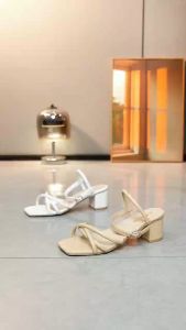 Hot new korean fashion Elegant 2 inch block heels ankle sandals