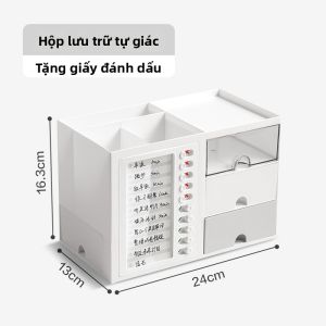 deli | Bộ Đấm Thẻ Tự Kỷ Luật Đa Năng Gắn Bút