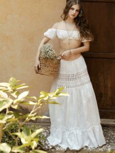 Áo Sơ Mi Cổ Chữ V Gợi Cảm Và Chân Váy Nửa Thân Adeirlina Bộ Đồ Đi Biển Kiểu Pháp Lãng Mạn Hoàn Hảo Cho Phụ Nữ Từ 25-35 Tuổi Mùa Hè 2024