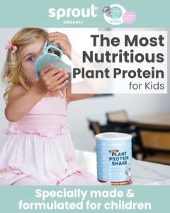 Junior Plant Protein Shake/Protein Powder/Plant-Based Protein/Children/Kids Protein Powder/35g/Sprout Organic/Australia/Protein Powder for Children