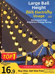 Solar Powered LED String Lights for Outdoor Decor
