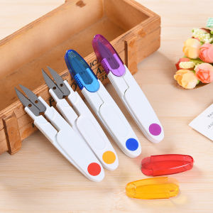 Sewing Scissors Clippers with Protective Plastic Cross Stitch Scissors Yarn Scissors Cutter for DIY Handmade