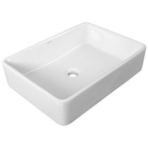 SSWW | Ceramic Countertop Sink with Faucet Combination for Small Household Bathroom