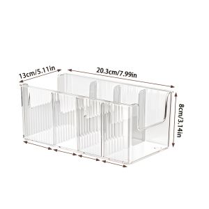Acrylic Medicine Organizer Tray With Handle For Kitchen Bathroom Countertop Storage And Pill Organization Produce Box Bowl
