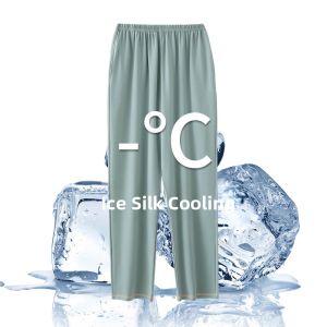 MiiOW | Mens Summer Lightweight Breathable Casual Loose Sleep Pants Home Leisure Shorts MiiOW Cat Person Comfortable Thin Polyester Fiber