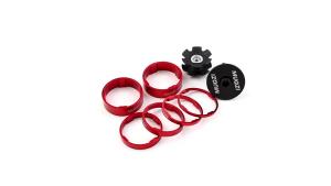 MUQZI | MUQZI Bicycle Fork Headset Cap 28.6mm Aluminum Spacers 2/3/5/10mm Headset Washer Bike Parts