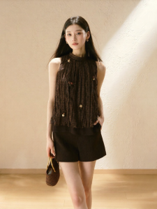 oshea | Áo Mùa Hè Tay Ngắn Vintage Pháp Elegance