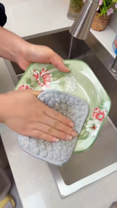 2pcs  Double-Sided Multipurpose Wire Dishwashing Cloth