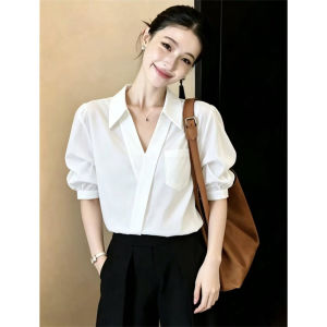AIYITI | Office Commute Elegant Casual Short Sleeve Shirt