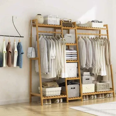 WOSHIDA | Giá Đựng Quần Áo Gỗ và Tre Đa Năng