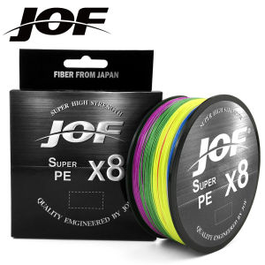 JOF 15-100LB X8 Braided Fishing Line Abrasion Resistant Superline Zero Stretch for Saltwater and Freshwater 150M 300M 500M