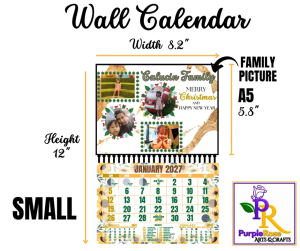Wall Calendar 2027 Personalized Family Pictures