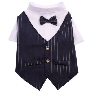 Wedding Photo Pet Dog Cat Shirt Suit Small Size Puppy Costume Casual Style Pet Clothing for Dogs And Cats to Wear on Special Occasions