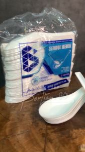 Sendok Plastik Putih / Sendok Bebek Plastik / Sendok Sup/Sendok Makan Plastik Murah Isi 144 Pcs