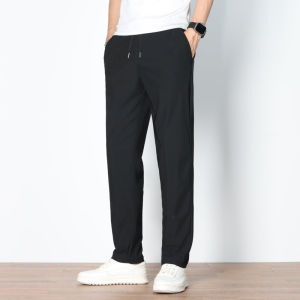 WEIJINSHI | Cool Silk Spring Summer Lightweight Drying Stretch Straight Pants