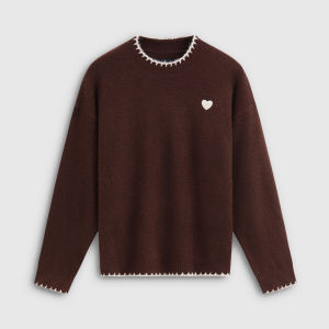 Gap | Heart Embroidery Logo Loose Womens Sweater