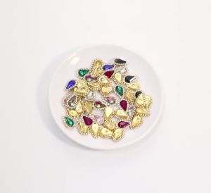 20Pcs 8x13mm Sewing Claw Rhinestones Crystals Glass Beads Buttons Stones Sew On Rhinestone for Clothes Sewing Accessories