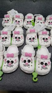 Dép Cross Mèo Trắng cho bé gái trẻ em Sục Croc nữ người lớn HannaKids giày xục Cros Classic Clog Kid màu Trắng Size 28 - Thế Giới Cross