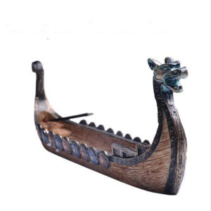 Dragon Boat Incense Stick Holder Burner Hand Carved Censer Ornaments Retro Incense Burners Traditional Design Home Decoration