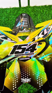 DECAL CUSTOM KAWASAKI KLX 150SM HOLOGRAM FULL BODY CUSTOM DESIGN