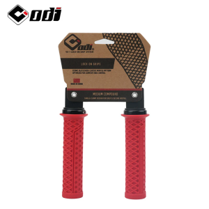 Odi | ODI MTB Grips Silicone Shock-Absorbing Bike Handlebar Cover Lock on Non Slip Bicycle Handles Cuff for BMX Folding Bike Grip Part