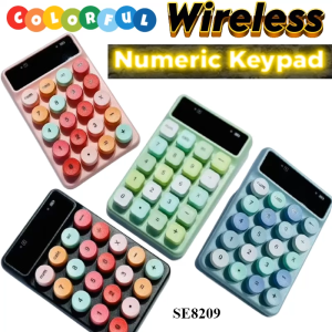 Mixed Wireless Numeric Keyboard Small Cute Colourful Laptop PC Office Decorate Table