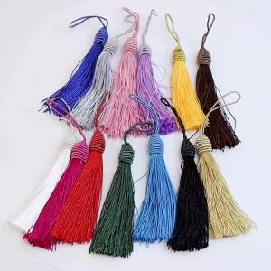 10Pcs Tassel Screw Cap Screw Ball Head Hanging Whiskers Thread Tassel Chinese Knot Decoration DIY Accessories