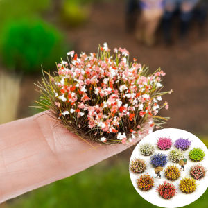 Height 11mm Flower Clusters Miniature Model Grass Piles Vegetation Model Kits Micro Landscape Scene Ornament Materials