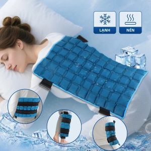 Miếng Đệm Hỗ Trợ Đầu Gối Tự Hấp Thụ Nước 58x35cm Chườm Nóng Lạnh Vật Lý Trị Liệu Băng Quấn Nóng Cho Giảm Đau Chân Cổ Vai Hông