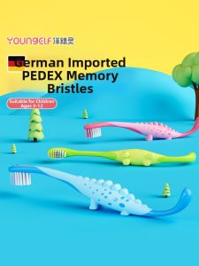 Soft Bristle Childrens Toothbrush For Ages 3-12 PeDex German Imported Kids Toothbrush Dental Care For Baby Teeth Changing Period Young Elf