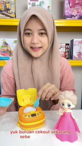 Mainan Anak RICE COOKER SNOW PRINCESS 53719/PVC Mainan Boneka Rice Cooker Set Mainan Anak Perempuan