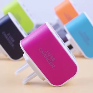 Cốc Sạc 3 Cổng USB Có Đèn LED Nhiều Màu