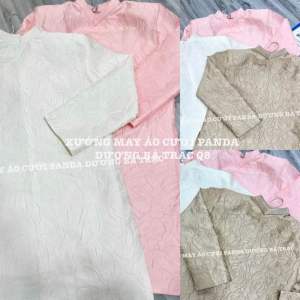 [ HÀNG SẴN M-8XL ] ÁO DÀI NAM LỤA GẤM HOA NỔI XANH/ĐỎ FROM DÀY DẶN MẶC ĐI BƯNG QUẢ  ĐI TIỆC VÀ CƯỚI HỎI