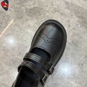 Katerina Fashion: Korean Black Adjustable Strap Heeled Shoes