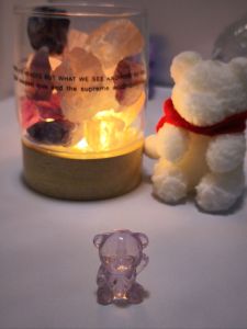 DIY 白幽灵、暴风雪花双圈组合搭配魔盒水晶。 DIY white ghost and storm snow double circle combination with magic box Crystal.