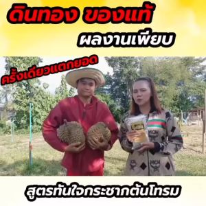 ดินทอง Dintong อาหารพืช แตกยอด บำรุงต้น บำรุงราก บำรุงดิน เพิ่มธาตุอาหารให้กับพืช เหมาะกับพืชทุกชนิด