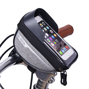 Bicycle Frame Front Top Tube Bike Bag Handlebar Cell Mobile Phone Bag Waterproof Touch Screen Phone Holder Cycling Accessories