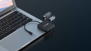 Trạm Docking Hub ACASIS 6-in-1 với cổng USB 3.1 PD100W Sạc nhanh HDMI 4K60HZ cho MacBook Air / Pro tương thích với bộ chuyển đổi Thunderbolt 3/4 Type-c