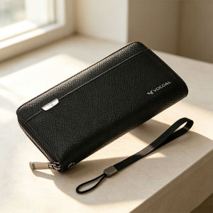 VOCOAL Fashion Long Wallet Mens Texture PU Long Wallet Multi-Card Position Multi-Functional Wallet Large Capacity Purse ID Credit Cards Holders Handbag Coin Pouch PU Leather Coin Bag Business Wallets