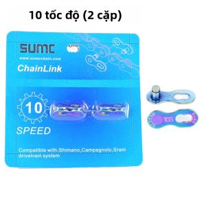 Khóa Nối Nhanh SUMC Cho Xích Xe Đạp Khớp Nối Thần Kỳ Dành Cho Xích 6/7/8/9/10/11/12 Tốc Độ Màu Bạc Vàng Cầu Vồng Phụ Kiện Xe Đạp