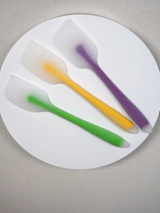 Translucent Silicone Small Spatula Cake Baking Cream Mixer Silicone Spatula Food Grade Baking Pastry Tools