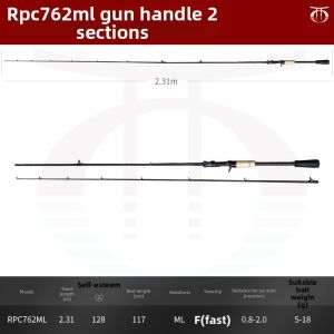 Ultra-Long Distance Cast Gun Butt Straight Handle Fishing Rod