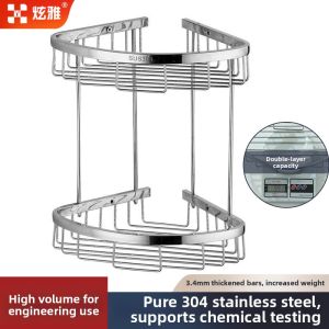 Corner Bathroom Storage Shelf 304 Stainless Steel