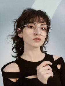 HELEN KELLER | Face Slimming Large Frame Glasses For Round Or Square Faces