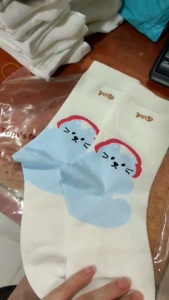 DM5009 Kaos kaki wanita motif karakter Rabbit Cat Koala Doggy cute Korean Sock / Kaos Kaki Premium Korea / Kaos Kaki Tinggi sebetis / Women Socks