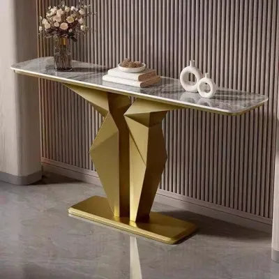 Luxurious Minimalist Marble Entryway Table