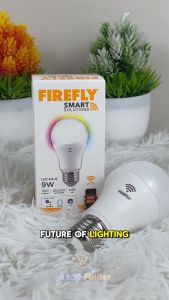Firefly Smart Solutions LED Bulb / E27 Receptacle Plastic & Ceramic (RGB + CCT + DIMMING) Voice Control.