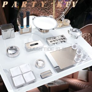 Modern Minimalist Stainless Steel Fruit Platter Display Stand Party KTV Room Decoration Aluminum Material Home Decor Accessories