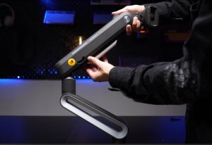 Gaming Arm for Flat/Ultrawide/Curved Monitors 27 to 50 inch Heavy Duty Monitor Stand Load up to 18 kg VESA 75/100 mm Monitor Mount A6