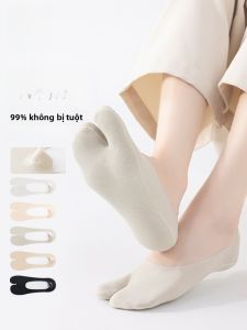 MiiOW | Tất thuyền tách ngón cotton chống trượt cho nữ mùa hè Tất ngắn vô hình Tất cao su hai ngón MiiOW Thiết kế đơn giản